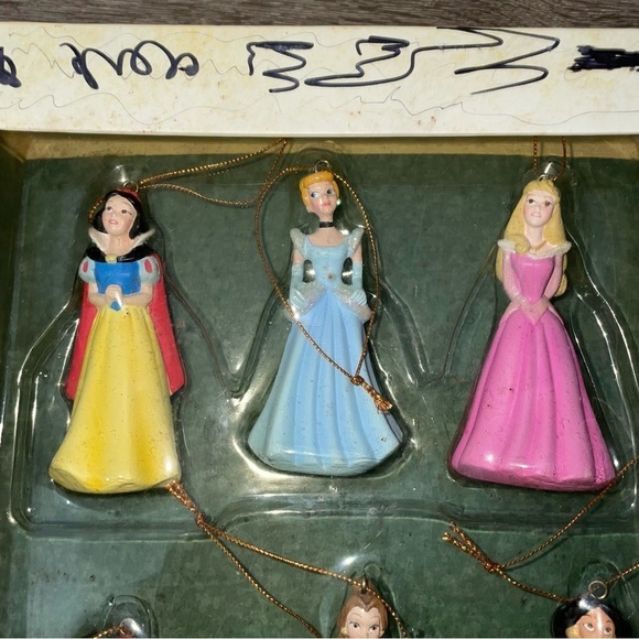 Disney Christmas Ornament Set Storybook Set The Princess Collection 6 Ornaments - Picture 5 of 9
